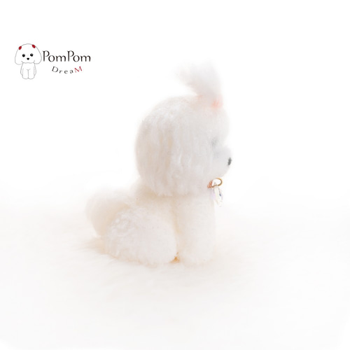 受注制作】マルチーズ Mサイズ トップノット うちの子 わんこ グッズ