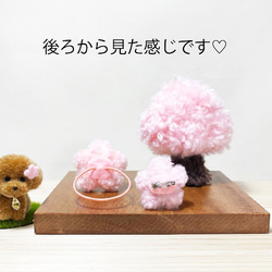 【あおゆみ様専用ページ】お買い合せ専用　マルチーズ　ふんわり耳長めちゃんx２ 桜のお花見セット 8枚目の画像