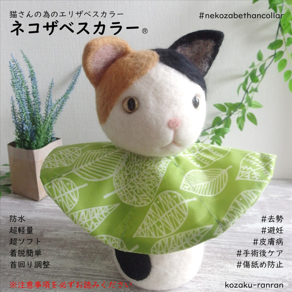 ハンドメイド 小鳥用 エリザベスカラー ＊* ふんわり柔らかタイプ