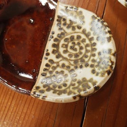 和柄のネコ豆皿　<ヨコ> 4枚目の画像
