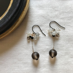 ゆらゆらしずくキラキラ雫 ピアス/イヤリング(クリスタル・アクア