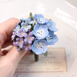   人気シリーズ、わすれな草ブローチ、トールン 1_eb28707656131eed8daba4d5fb10