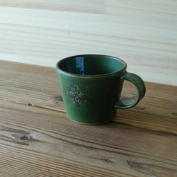 マグカップ【緑】 2枚目の画像