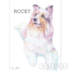 みてみてうちの子　ペットの似顔絵（犬・猫・うさぎ等）オーダーメイド 4枚目の画像