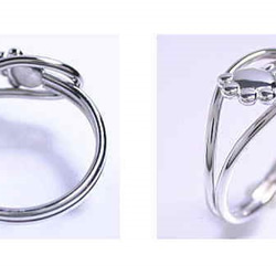 シルバー925 猫の足跡・ピンキーリング　「永遠」　ynt-5 4枚目の画像