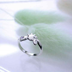 キャットテール・ピンキーリングsv925 4枚目の画像