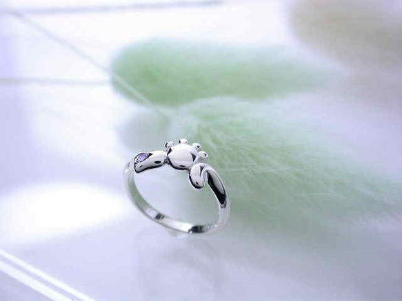 キャットテール・ピンキーリングsv925 4枚目の画像