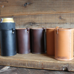 サーモス(THERMOS)保冷缶ホルダーレザーカバー（500ml）〔受注生産品〕 5枚目の画像