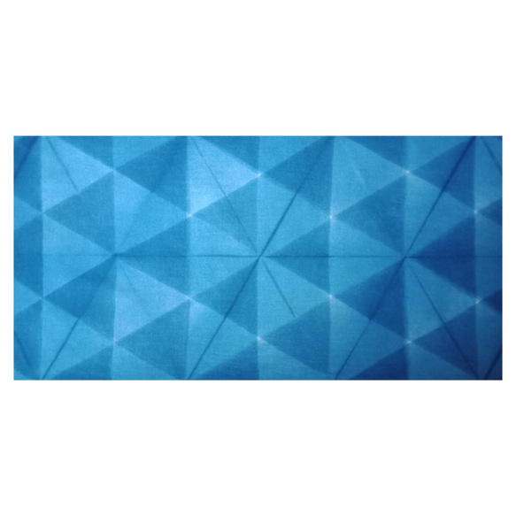 「うみ」　藍染め　絞り　手ぬぐい　33×90cm　コットン100% 3枚目の画像