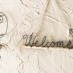 流木とワイヤーのwelcome sign♫ワイヤークラフト 9枚目の画像