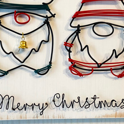 『クリスマス2024』サンタとトナカイのワイヤーパネル 6枚目の画像