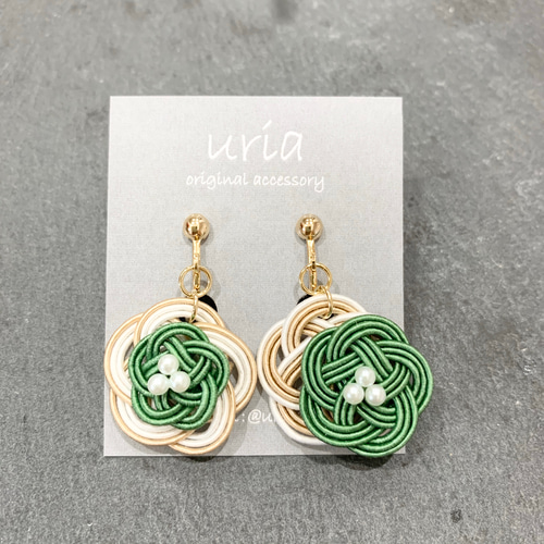 竹細工アクセサリー イヤリング ピアス ノンホールピアス 高級