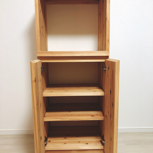 キッチンボード カップボード 杉無垢集成材使用 台所収納 キッチンボード カップボード 杉無垢集成材使用 台所収納