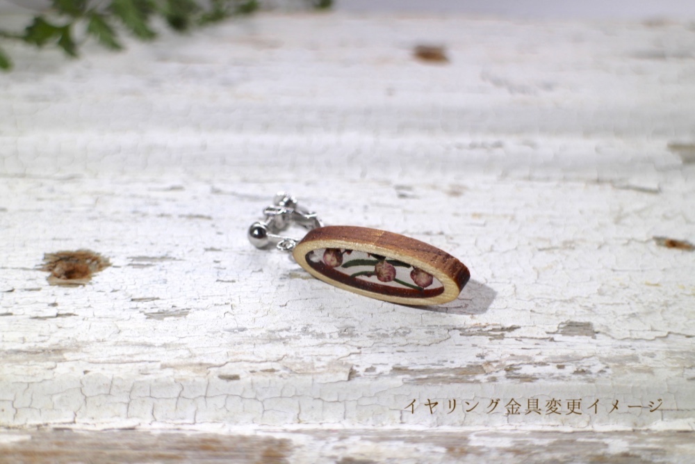 ellipse    楕円　耳飾り　C