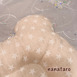新作⭐︎くま枕⭐︎ナチュラルベージュ星柄⭐︎赤ちゃん枕⭐︎ベビー枕⭐︎出産祝い⭐︎男の子⭐︎女の子 2枚目の画像