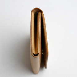 ミニマルウォレット 角が丸いタイプ 財布 ウォレット シンプル ミニマル ヌメ革 レザー コンパクト ミニ EDC 5枚目の画像