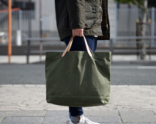 Dela Everlast グリーン トートバッグ 使用済み Dela Everlast