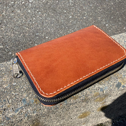 ルアーワレット　本革レザー　手染めアンティークグリーン　ハンドメイド　渓流 レザーワレット - WISE CUSTOM