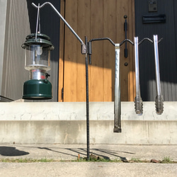 ランタンスタンド トングハンガー 異形鉄筋キャンプ道具 その他家具