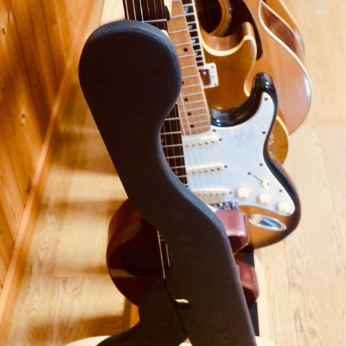 24時間以内に発送】手作り木工 木製ギタースタンド （ツートーン） 5  