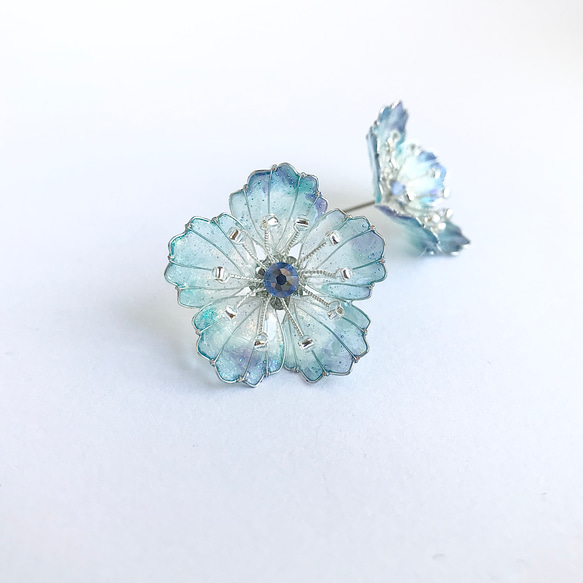 kazuu様 ご確認下さい。イヤリング 本物花