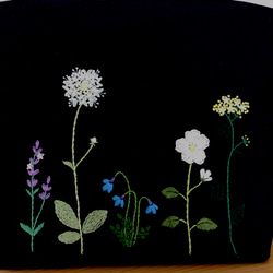 花刺繍　ミニバッグ 4枚目の画像