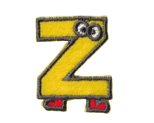 Z 黄色】刺繍ステッカーワッペン ワッペン・アップリケ MONSTER