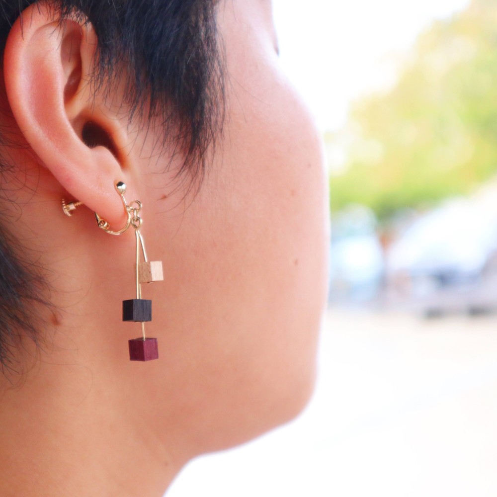 キューブピアス ピアス（フック・チェーン） 工房ベル 通販