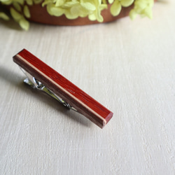 木製ネクタイピン【Tricolor】/パドック×メープル×ウォルナット 1枚目の画像