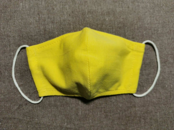 ★薄型★　ハンドメイド　立体マスク　子ども用（黄色） CC-9 2枚目の画像