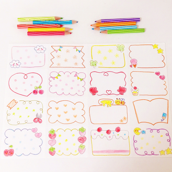 コメントカードセット① イラスト tiki 通販 8486470｜Creema
