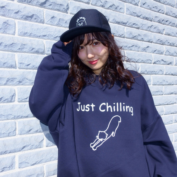 【初回限定25%OFFクーポン付】Just Chilling ビッグシルエットスウェット 3枚目の画像