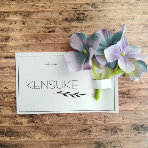 ♡結婚式♡席札♡オーダー受付中♡造花 その他オーダーメイド ROM 