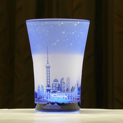 ＊＊星降る都市のタンブラー〈上海をイメージして〉　～１２星座 　青（1個） 1枚目の画像