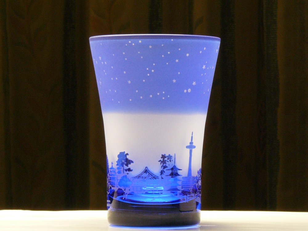 △  星降る京の都のタンブラー～１２星座 　青（1個）