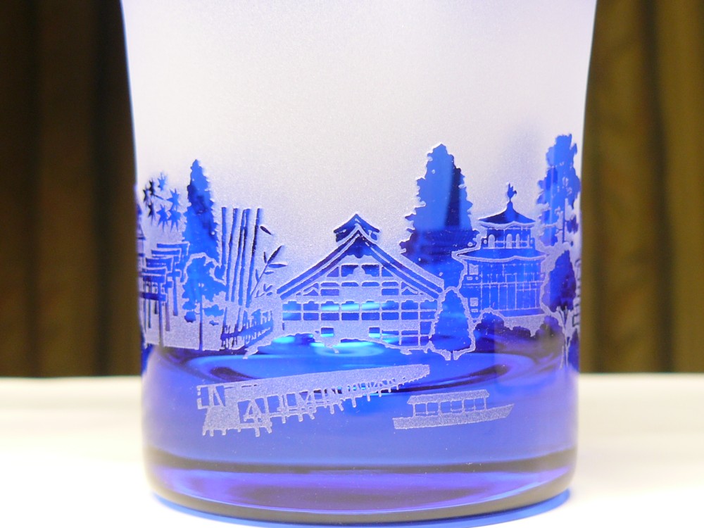 △  星降る京の都のタンブラー～１２星座 　青（1個）