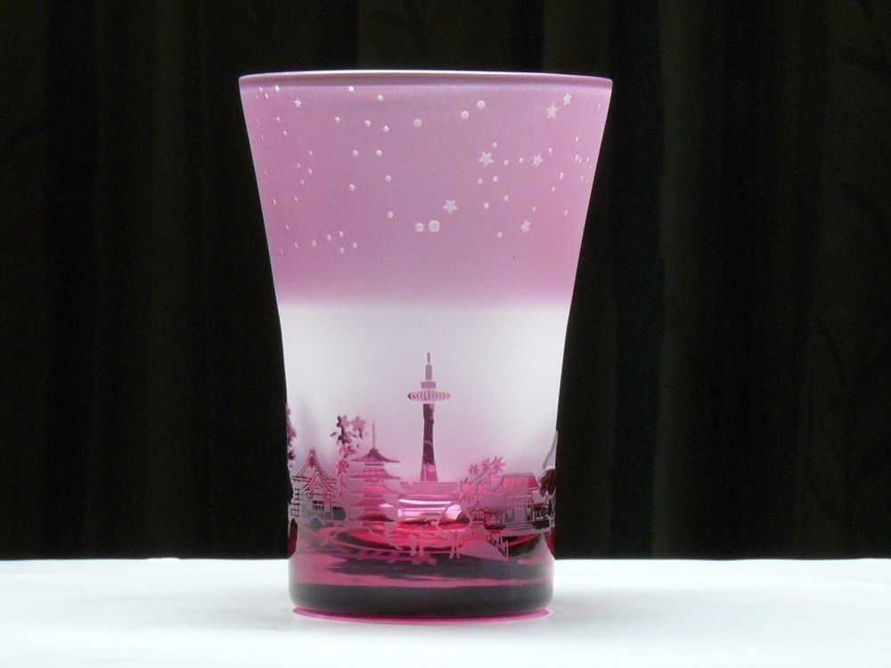 △  星降る京の都のタンブラー～１２星座 　ピンク（1個）