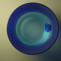 猫と星座の 冷酒・冷茶グラス ～さそり座　水色×青　 (1個） 5枚目の画像