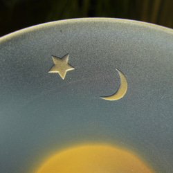 ねこと金星と三日月　食前酒グラス　（1個） 4枚目の画像