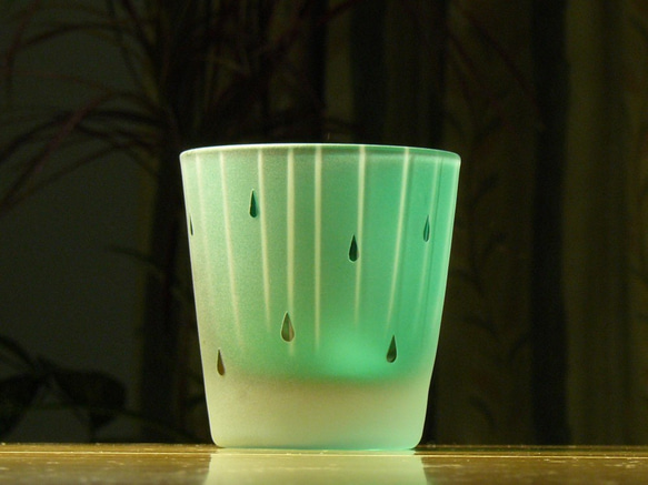 雨の紫陽花　冷酒・冷茶グラス （1個） 2枚目の画像