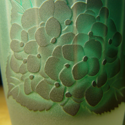 雨の紫陽花　冷酒・冷茶グラス （1個） 3枚目の画像