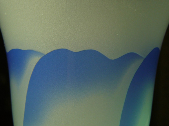 トルコキキョウのワイングラス　水色×青　（1個） 5枚目の画像