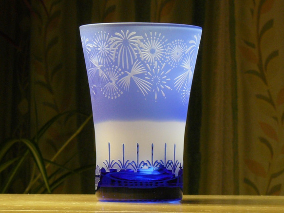 花火の街のタンブラー　～長岡　青（1個） 3枚目の画像