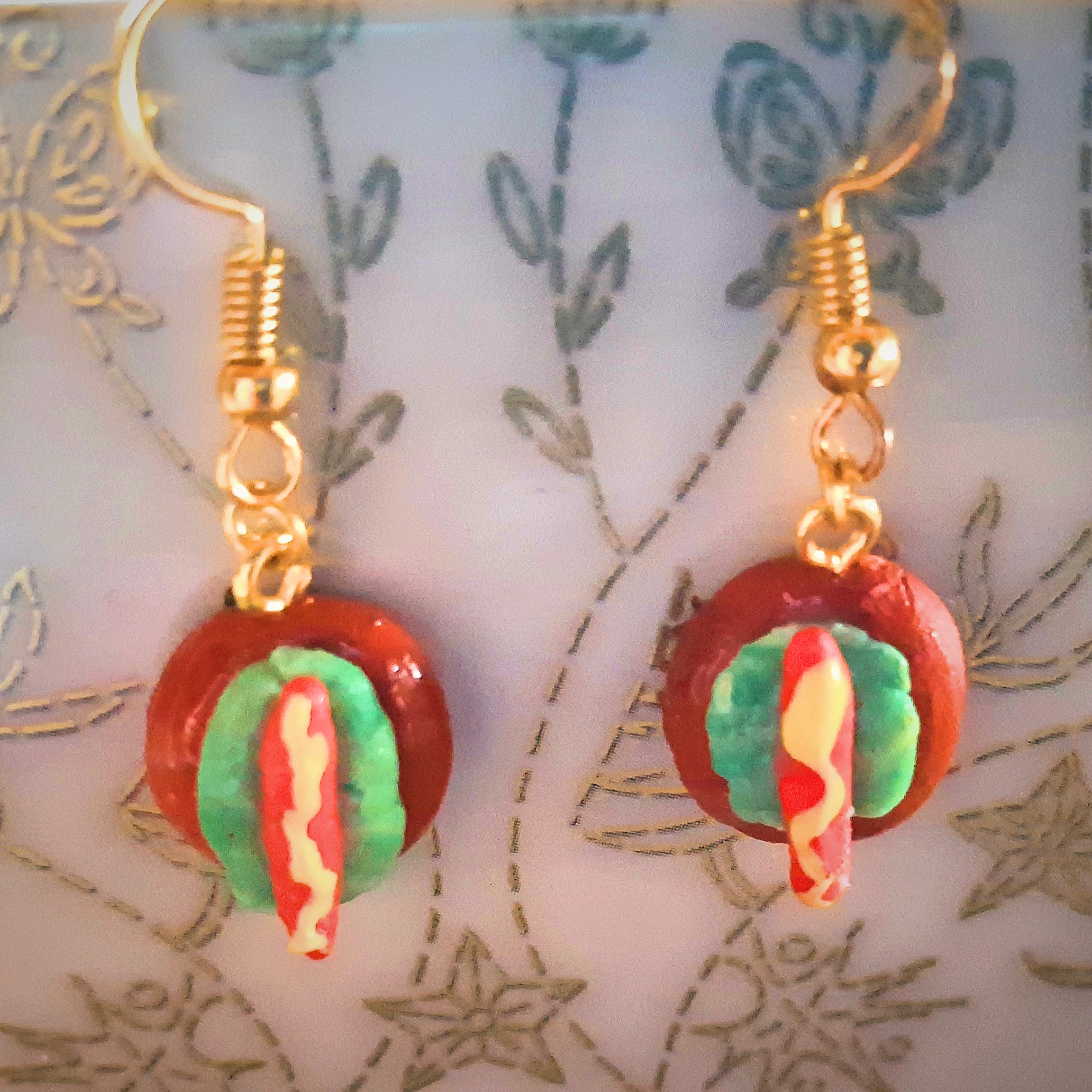 フェイクフードなミニ・ミニチュアホットドックピアスorイヤリング