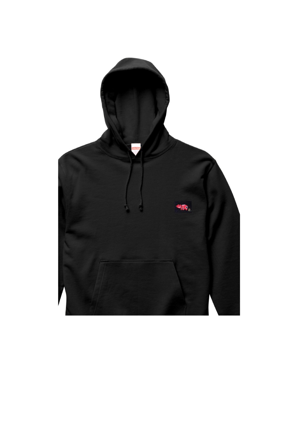 疫病退散　赤べこの刺繍入り　オリジナルパーカー