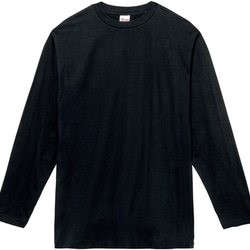 ハシビロコウ（ワッペン風）の刺繍入り　ロングTシャツ　110～XLサイズまで 7枚目の画像