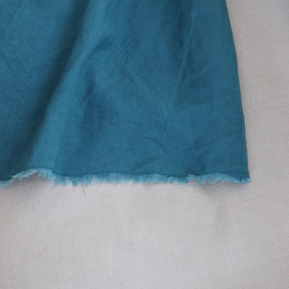 【受注生産】リネン マキシ ストラップワンピース　イエロー　ほか 8枚目の画像