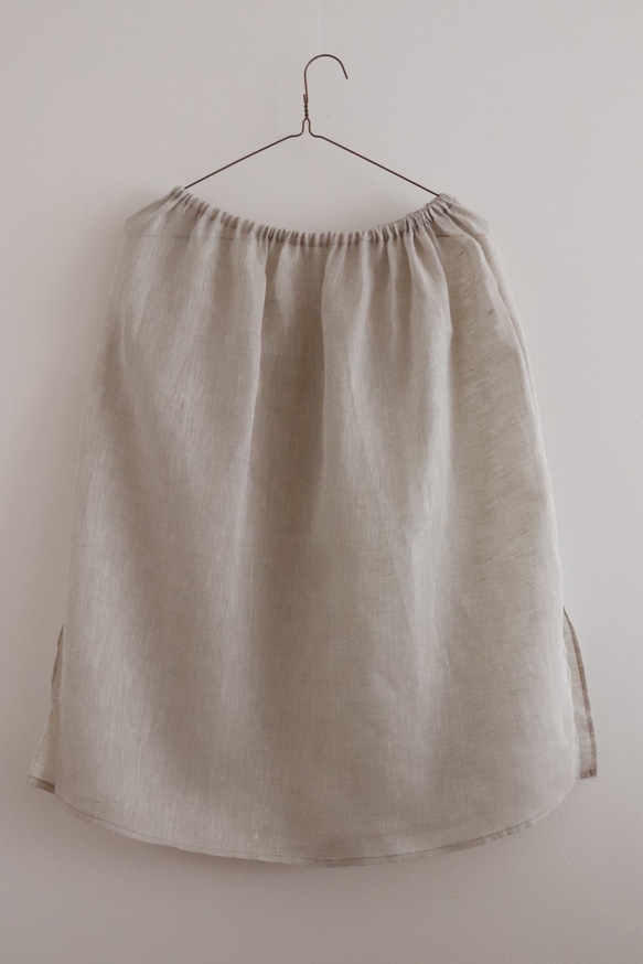 【再販】リネン100%　ペチコート 5枚目の画像