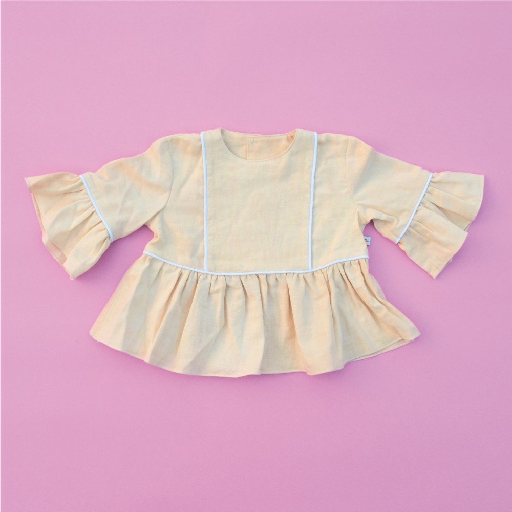 【草木染め/1点もの】キッズチュニック 100