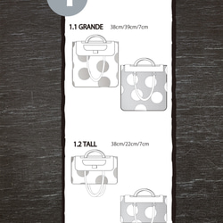 2wayバッグdeタイベック＆　メッシュ　異素材メランジェ　Tall サイズ 4枚目の画像